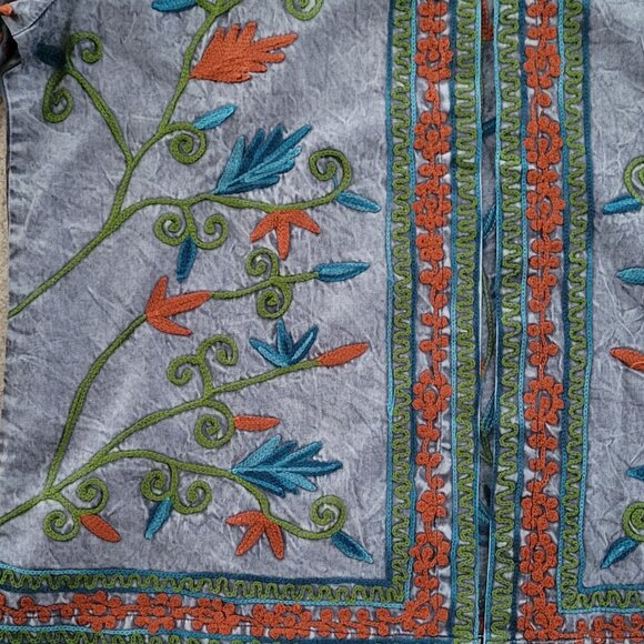 Parsley & Sage Embroidered Floral Boho Artsy Open Front Jacket NEW NWT - Picture 8 of 14